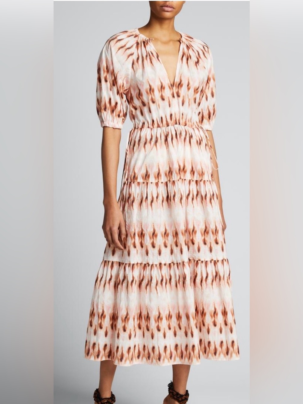 ALC Mischa tie dyed Tiered Maxi Dress Size 6